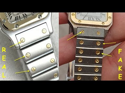 cartier santos real vs fake|cartier watch certificate of authenticity.